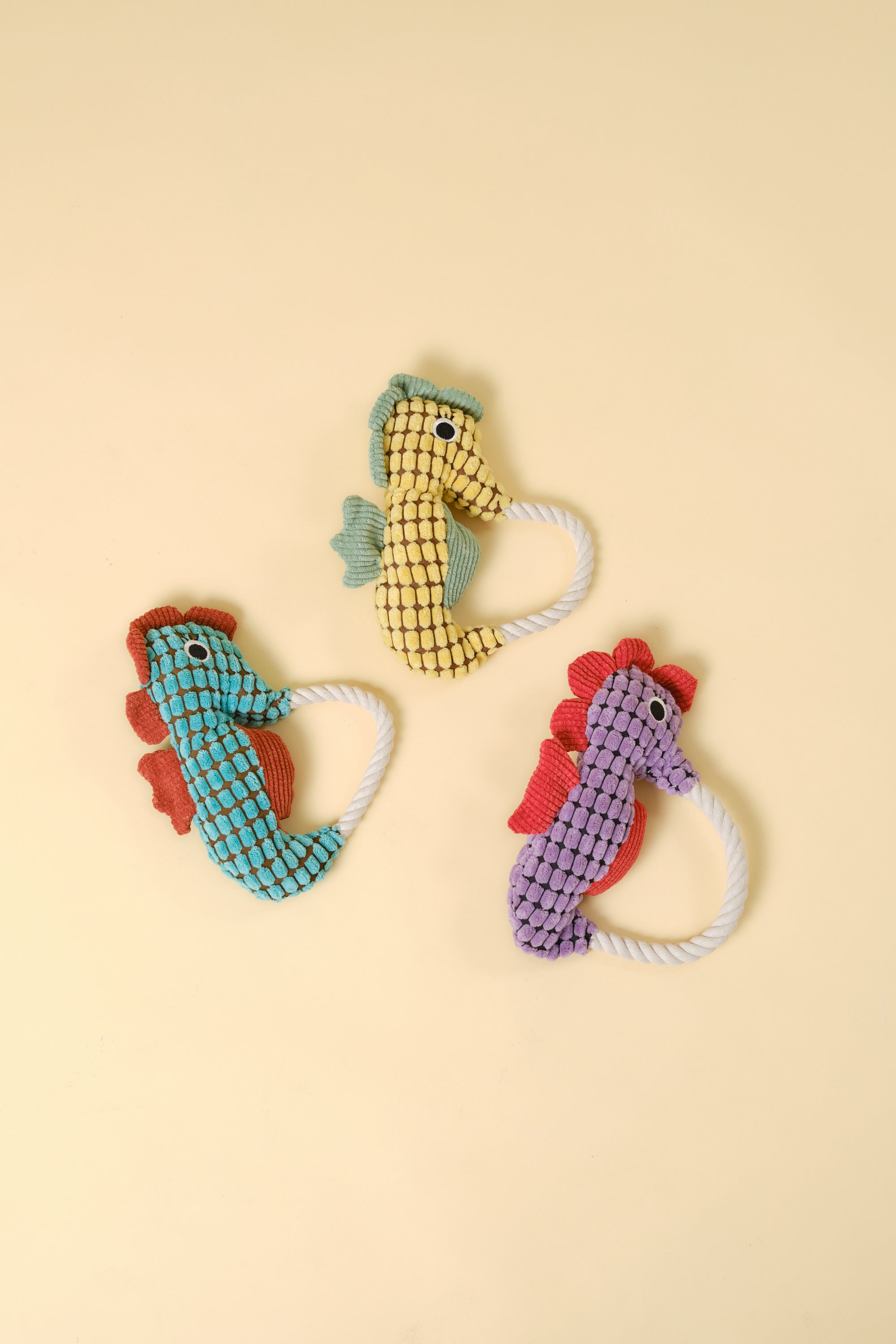 【狗狗玩具】带绳动物玩具（海马）