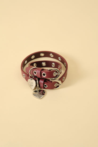 【首輪】レザーコレクションRED