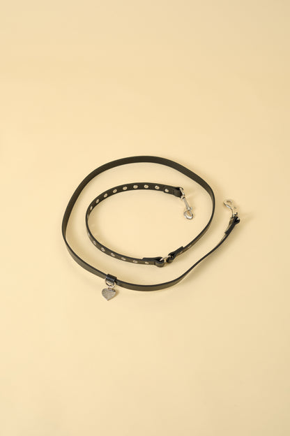 【3wayハンズフリーリード】レザーコレクションBLACK