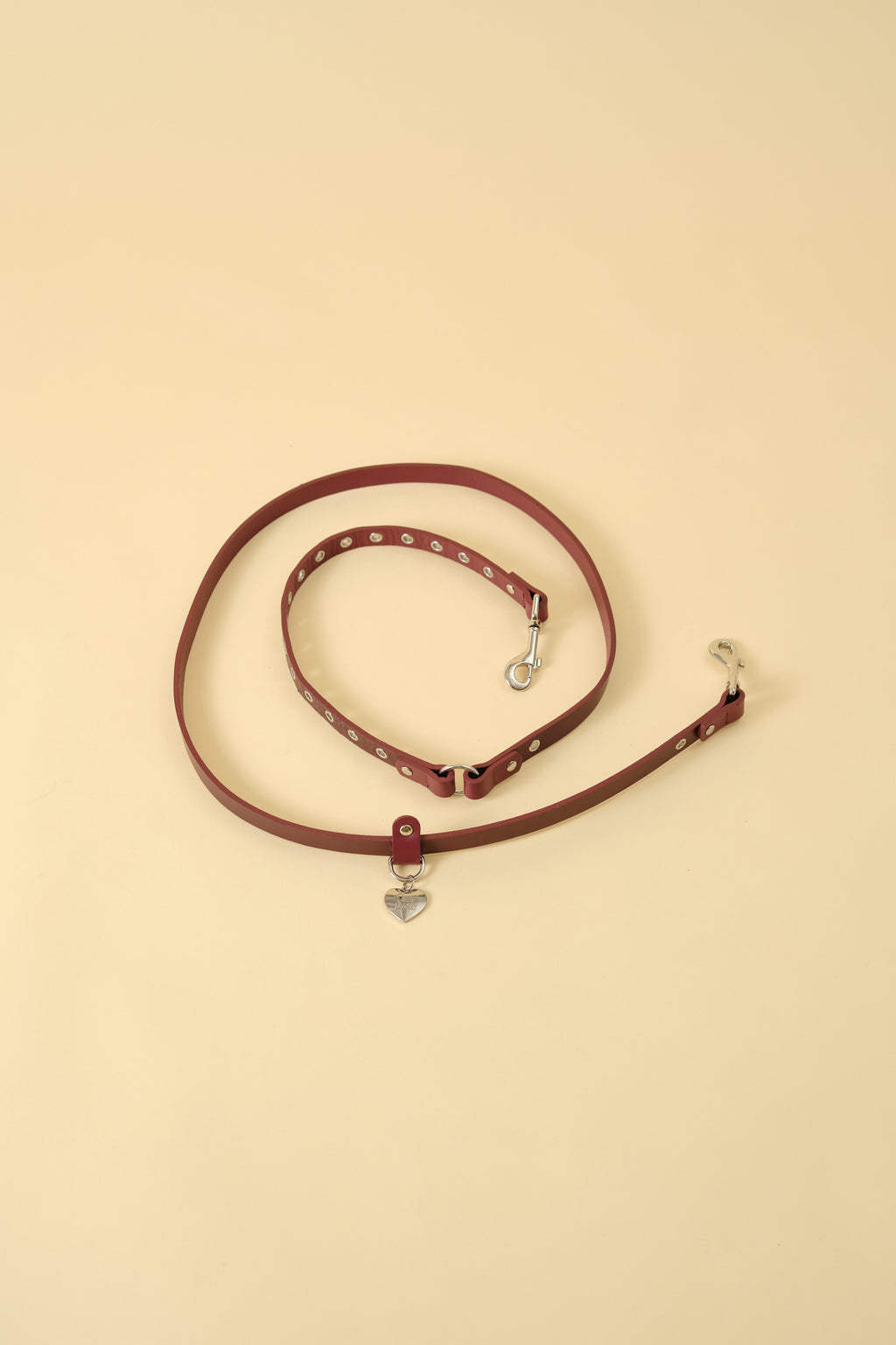 【3wayハンズフリーリード】レザーコレクションRED