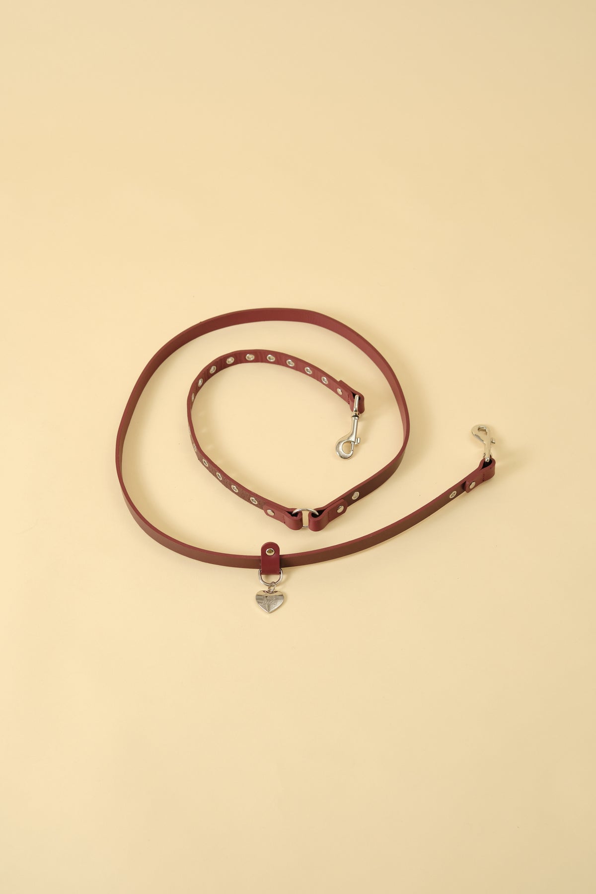 【3wayハンズフリーリード】レザーコレクションRED