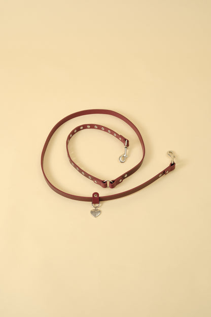【3wayハンズフリーリード】レザーコレクションRED